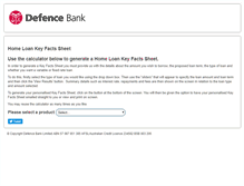 Tablet Screenshot of defencebank.infocast.com.au