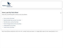 Tablet Screenshot of policecredit.infocast.com.au